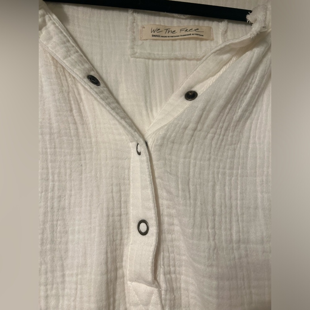 Free People We The Free Beach Day Henley Pullover Top - Picture 4 of 7